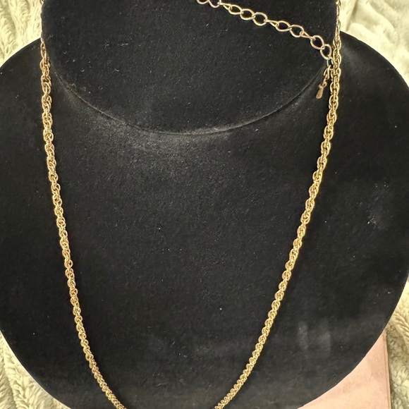 Gold-Tone Statement Necklace with Royal Blue Pendant & Tassel - Picture 5 of 5